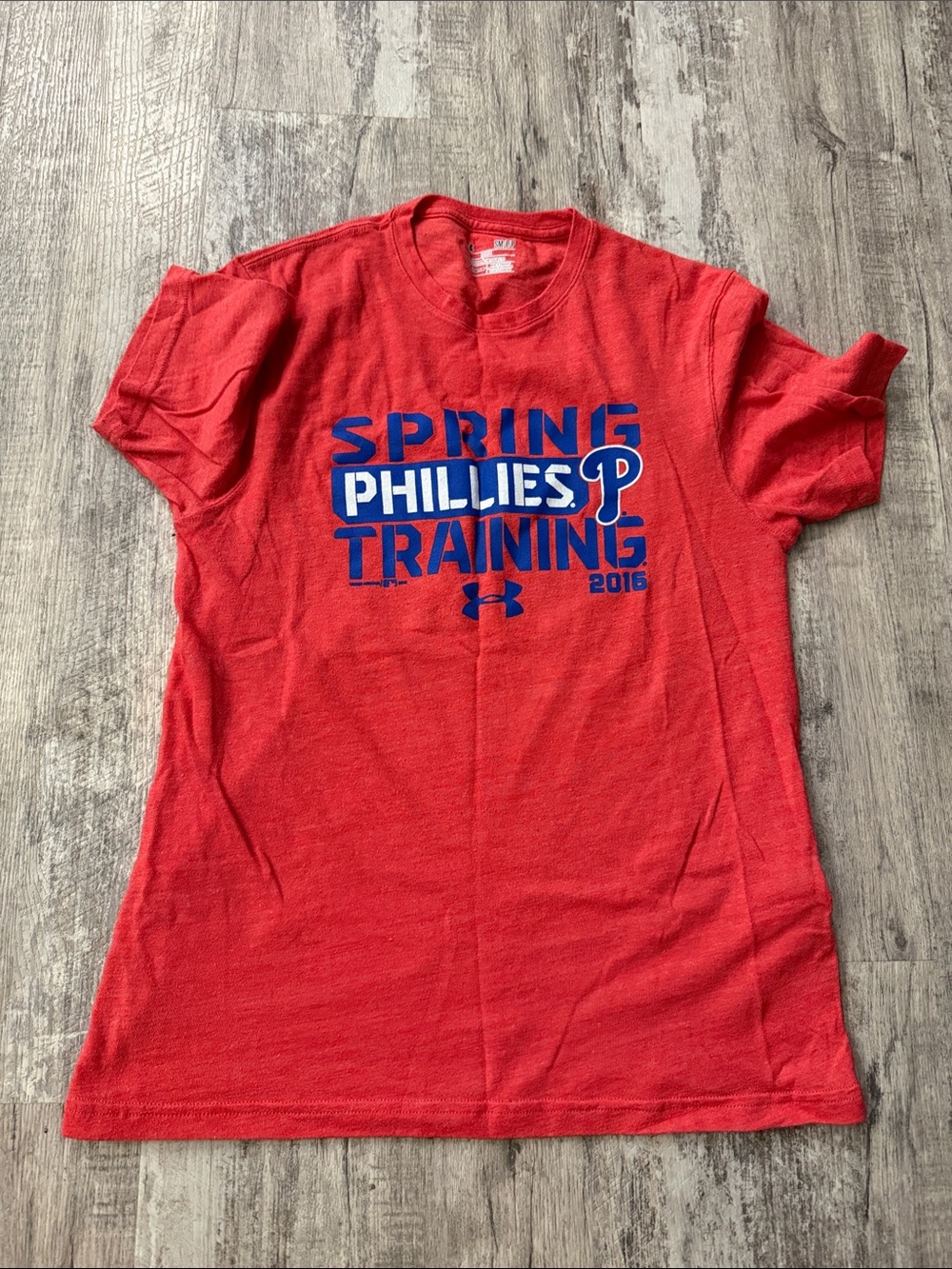Under Armour Red Phillies Spring Training Graphic Tee